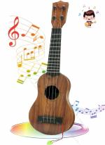 PlayVista Plastic Kids Toy Guitar, 5 To 10 Years Old Toys Dream Voice Guitar for Kids Vibrant Sounds and Tunable Strings Guitar Musical Toy 4-String Guitar Learning Kids Toy Children's Musical Instrument Guitar for Beginners(4 String)