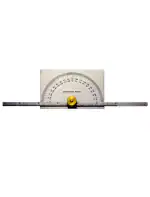 JAIBROS PROTRACTOR DEGREE PROTRACTOR RECTANGULAR HEAD AND DEPTH GAUGE TOGETHER STAINLESS STEEL