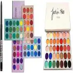 URBEN QUEEN-COLOR BOARD EYESHADOW PALETTE 150 g + jacqueline hill eyeshadow palette + kajal for perfect look ( 3 items )