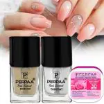 Perpaa Base Coat, Top Coat Base Coat And Top Coat Nail Gel (Pack Of 2)