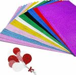 ECLET Multicolor Foam A4 Acid-Free Glitter Sheet (Pack of 10)