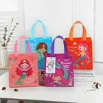 Le Delite Mermaid Theme Party Favor Gift Bags 10 Pieces With Name Tag For Return Gifts For Kids