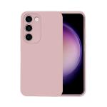 CAPO Plain & Stylish Silicone Back Cover | Supports Wireless Charging | Compatible for Samsung Galaxy S23 (Pink)