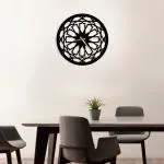 WALLCENTRE (ART BEYOND IMAGINATION) Stylish Modern Metal Wall Clock for Home, Office, Living Room Décor (Golden, 18 Inch)