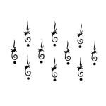 Comet Busters Black Bindi For Women