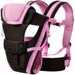 Duggu Kids Black 3 Point Safety Harness Adjustable Velvet and Denim Baby Carrier
