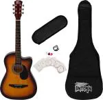 intern INT-38C-SB-G Acoustic Guitar Linden Wood Linden Wood Right Hand Orientation  (Multicolor)