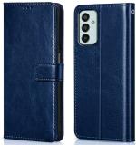 BINTAGE Flip Cover for SAMSUNG A15 5G -SM-A156E (Blue, Magnetic Case, Pack of: 1)