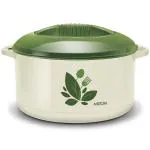 MILTON Orchid 17500 Inner Steel Casserole, 15.5 litres, Moss Green | PU Insulated | BPA Free |Odour Proof | Food Grade | Easy to Carry | Easy to Store | Ideal for Chapatti | Roti | Curd Maker