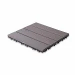 Sharpex Wooden WPC Grey Interlocking Deck Tiles Water Resistant Outdoor Flooring for Garden,1 PC