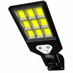 GIGAWATTS GW-607 Solar Wall Light with Remote Control BIS Approved 9 Square COB Night Lamp Wireless Fixture for Porch Dusk to Dawn Lighting & Yard Fence Decoration (Pack of 1, 400g)