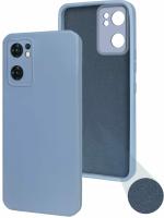Jkobi Back Cover Case For Oppo Reno7 5G | Reno 7 5G ( Inside Fiber cloth | Smooth Matte Finish | Elegant Professional Look |Light Blue)