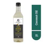 Anveshan Wood Pressed Coconut Oil - 1 Litre Gole ke Tel | Kolhu/ Kacchi Ghani/ Chekku | Natural | Chemical-Free | Cold Pressed Coconut Oil for Cooking