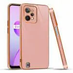 Star Craftune Back Cover for Realme C31, 6D Liquid TPU Silicone Shockproof Flexible with Camera Protection Soft Back Cover Case- Pink