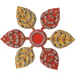 SK Craft Acrylic Diwali Leaf Rangoli Set (Pack of 7)