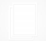 WAYTOBUY A4 60 Assignment Or Project 2 Line Black Border with Thin Line 70 GSM One Side Ruled Normal Size (A4) Paper (WBY01, 60 SHEETS)
