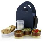 miRim Lunch Box/Tiffin Set (3-Stainless Steel Containers Vacuum Lock Microwave Safe, 1-Container with 2 Partition, 1-Tumbler, and Carrycase/Bag)