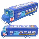 Toyshine Aqua-Splash Police Car Matal Pencil Box with Moving Tyres - Blue