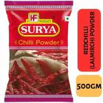 Surya 500g Red Chilli (Lal Mirchi) Powder| Karam| 100% Natural, No Colour, No Preservatives