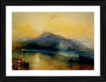 DECOR ADVENTURES The Blue Rigi at Sunrise (1842) by JMW Turner Wall Painting 14 x 18 inch