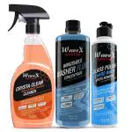 Wavex Glass Polish Cum Hard Water Remover 350ml | Windshield Washer Fluid 500ml | Crysta Clean 650ml
