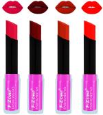 OUR BEAUTY Multicolor Rich Color Matte Lipsticks Set (Set Of 4)