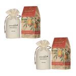Aromahpure Premium Car Fragrance Flakes-Charming Citrus- Orange & Lemon, Luxury Car Air Freshener made Organically with Essential Oil, Grains, and Flakes -50Gms, Keeps your car fragrant with fruity scent for 30 days (Pack of 2)