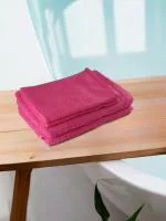 REGENCY EXPORTS PVT.LTD Prezzo Towel 100% Cotton 450 GSM Set of 4 Pink