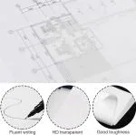 REDGE Tracing Paper for Embroidery, Size A4 30x21 cm, Pack of 50 Sheets, Light Yellow for Embroidery, Drawing, Sewing Pattern, Sketching and Art and Craft