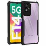 Ramola Traders Shockproof Crystal Clear Back Cover Case for Samsung Galaxy F14 5G | 360 Degree Protection | Protective Design | Transparent Back Cover Case for Samsung Galaxy F14 5G (Black Bumper)