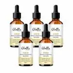 Globus Remedies Gold Radiance Anti Aging Face Serum, For Skin Lightening & Dark Spots Removal, Suitable for All Skin Types, 50ml, Set of 5