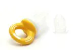 Manan Shopee Kids Yellow Silicone Baby Food Fruit Teething Feeder