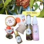 Ekoham HICKORY NUT ESSENTIAL OIL Skin Care Combo Kit-Body Polishing & Relaxing Spa