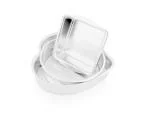 SEGOVIA Bakeware Round, Heart, Square Aluminium Cake Mould 3 pcs