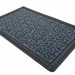 Mega Cart Home Grey Polypropylene Rectangular Anti Slip Entrance Washable Water Absorbent Floor Rugs, Doormat, Bathmat - 60 X 40 cm