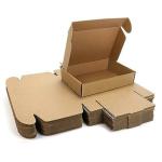 YNK Flat - Self Locking Corrugated Sturdy Shipping Boxes Brown (13X7X3 Inch, Pack Of 50)