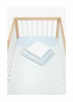 Mothercare essentials cotbed starter set blue