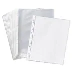 Se Online Transparent Sheet Protector A4 Size Document Sleeves 150 Micron Clear 11 Holes Punched (Pack Of 50)
