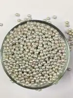 Veganic Silver Balls | Cake Decoration Pearl Ball | Silver Disco Balls Sprinkles | Edible Sugar Ball For Cake Decoration 100G