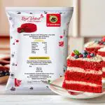 D'aromas Red Velvet Cake Premix 500g, Instant Red Velvet Cake Mix Powder, Egg Free Premium Cake
