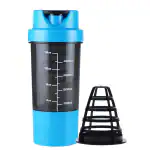 Biomore Protein Shaker | Gym Shaker Bottle | Protein Shaker Bottle for Pre-Post Workout | BPA-Free Material Gym Shaker(Blue)