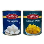 Yuvraj sweets Rasogolla & Angoori Petha combo pack (1 kg x 2 ) pack