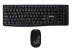 NUBWO NKM-625 Virgo Wireless, Auto-Sleep Keyboard and Mouse Combo Set - Black