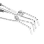 VEDHIVE Pakkad for Kitchen | Hot Pot Utensil Gripper | Pot Lifter with Vinyl Coated Handle | Multipurpose High Grade Stainless Steel Pakkad for Kitchen - Wire Tong - Hot Utensils Holder or Gripper - Utility Pakkad (Made in India)