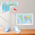 GO WOO SMALL - 100 SOUTH AMERICA POLITICAL OUTLINE MAP FOR SCHOOL, SMALL - 100 SOUTH AMERICA PHYSICAL OUTLINE MAP FOR SCHOOL and 2 IN 1 WORLD POLITICAL AND PHYSICAL MAP IN HINDI | Set of 2 maps and 1 chart