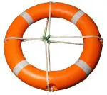 RHYTHM ENTERPRISE EXTRA LARGE - Vintage Nautical LARGE Life Preserver Boat Ring - LIFE BUOY - - Nautical Maritime Naval Boat Yacht (2994)