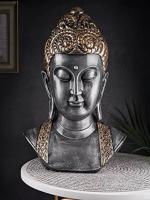 The White Ink Decor Buddha Statue