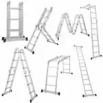 EQUAL Foldable Multipurpose Aluminium Super Ladder for Home and Industrial Purpose (12 Ft)