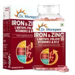 Dr. Morepen Iron & Zinc Tablets 60 Veg Tablets