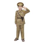 Kaku Fancy Dresses Girl's & Boy's Polyester Police Costume/Our Helper/National Hero Costume - Khaki, 5-6 Years